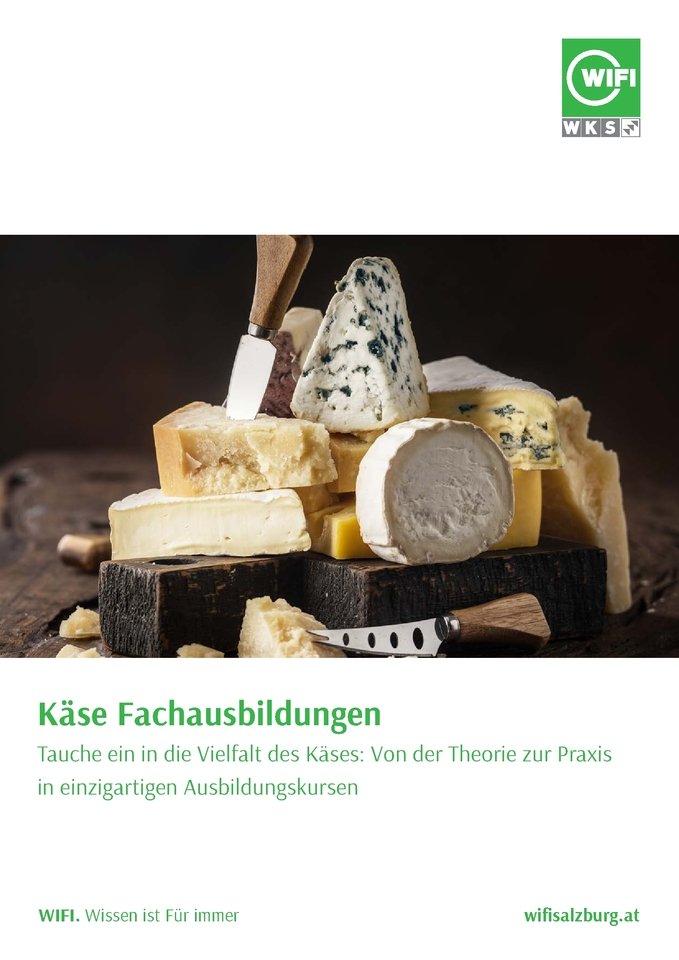 Ausbildung Diplom Käsesommelier/ière Salzburg